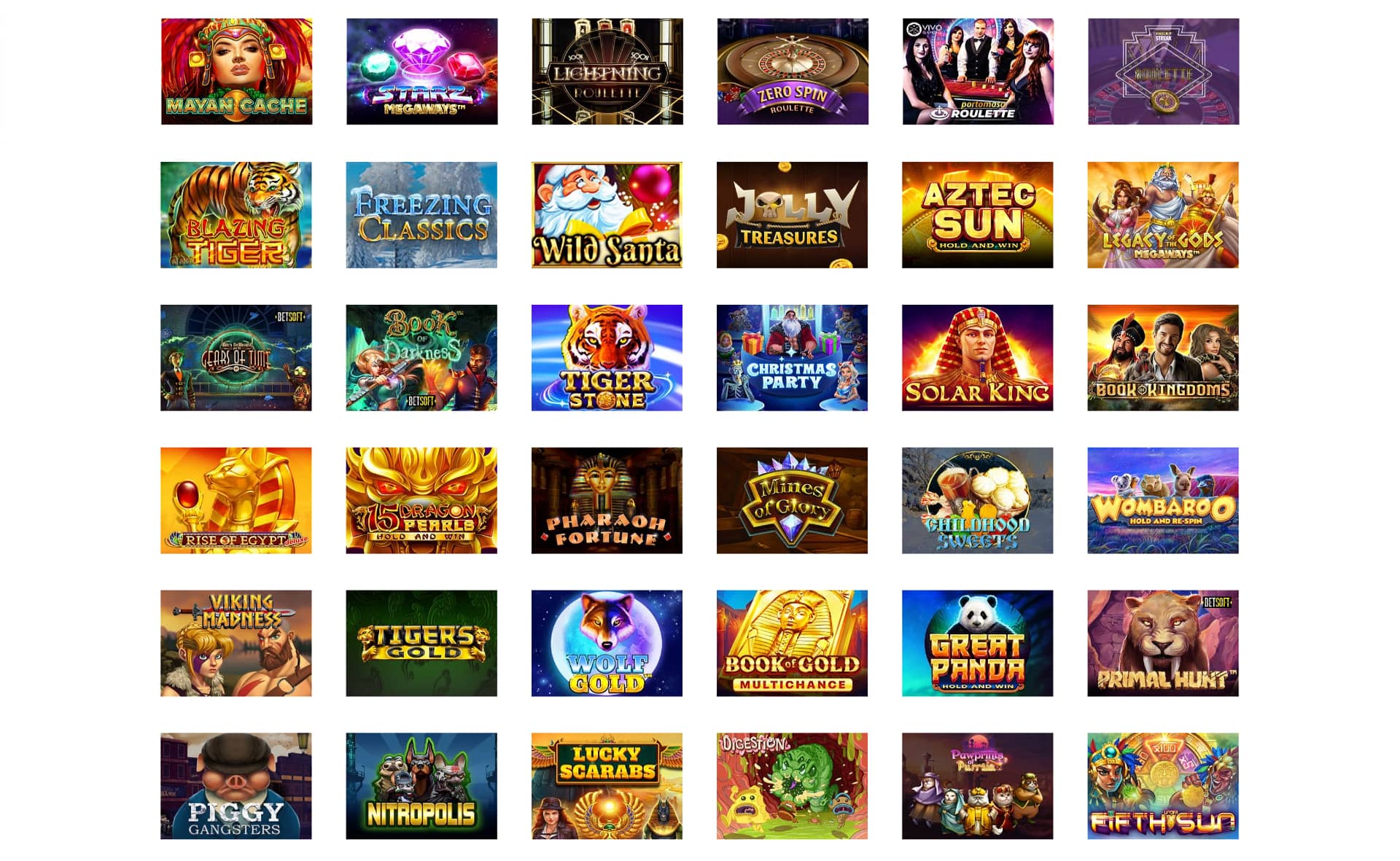 les jeux sur la fiesta casino