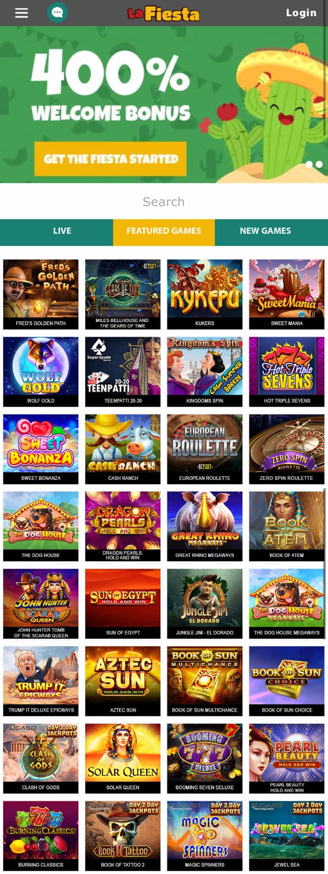 la fiesta casino officiel