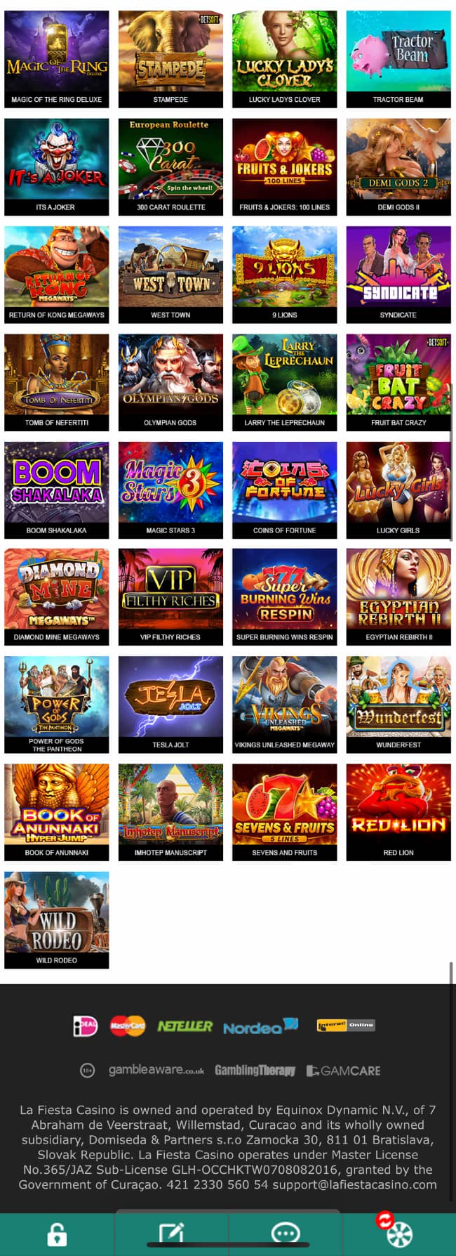 les bonus sur la fiesta casino